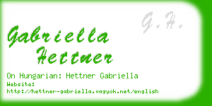 gabriella hettner business card
